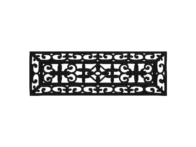 Коврик на ступеньку ажурный 25х75 см черный VORTEX 20100